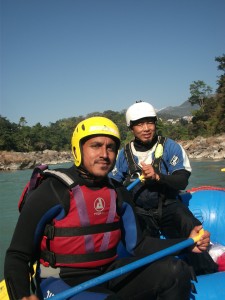 Me and the river guide, photo taken by Ian or Camie