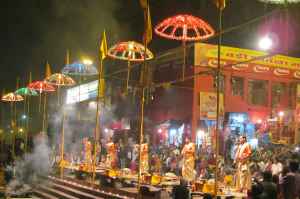 Aarti on the Ghats at Varanasi